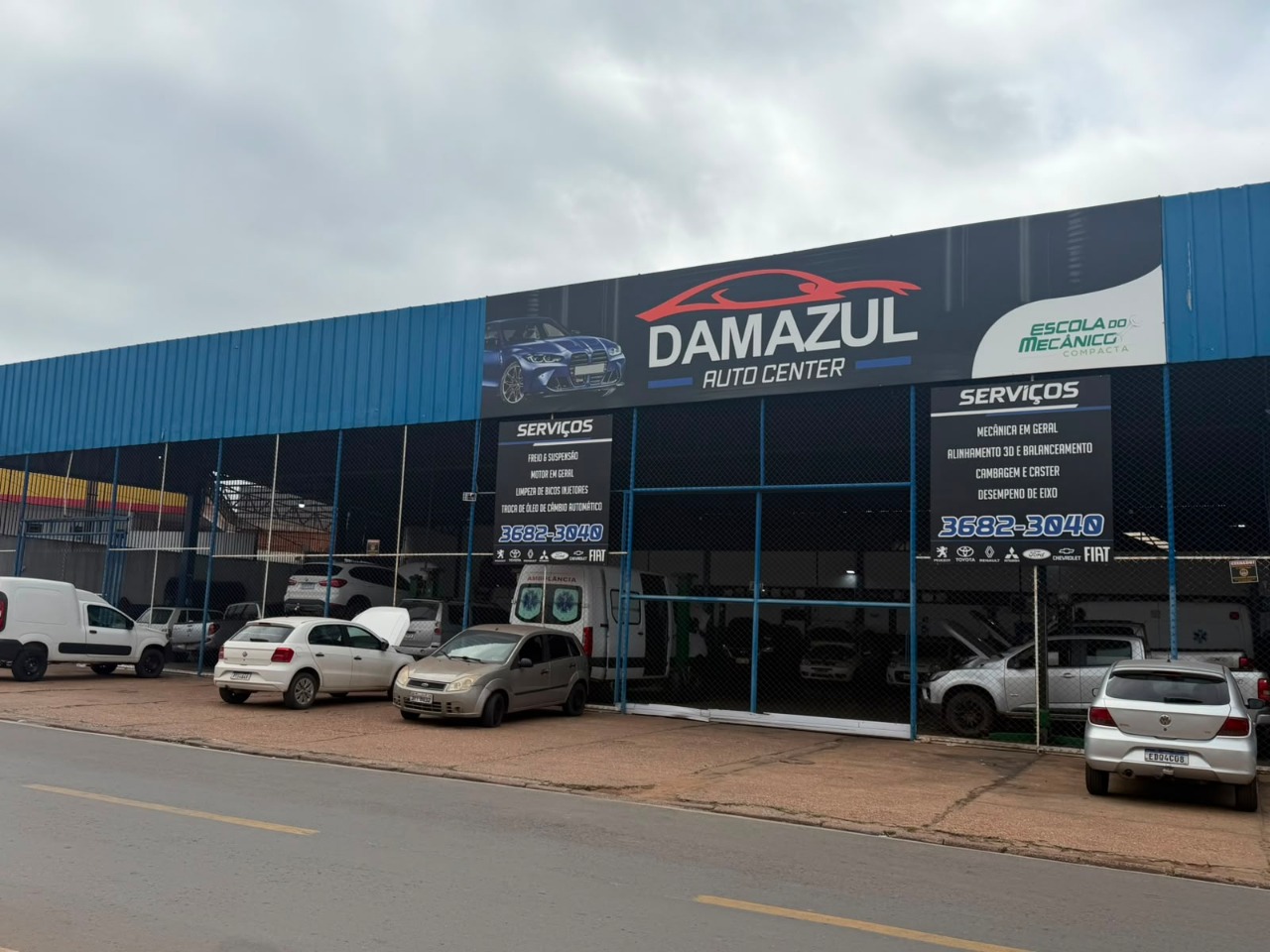 Fachada da Damazul Auto Center